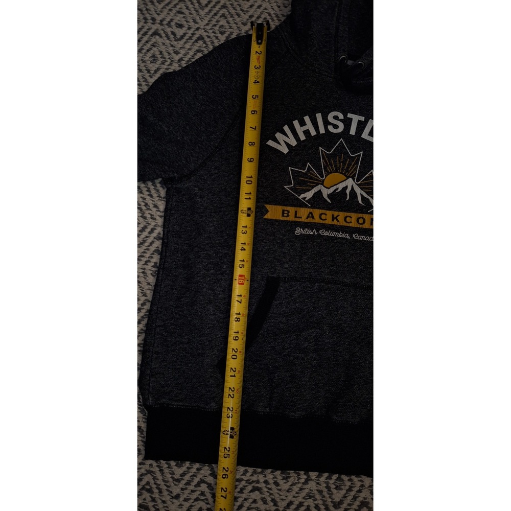 Roots Canada Whistler Blackcomb Hoodie Charcoal Grey Graphic Sweatshirt Small - Picture 11 of 14